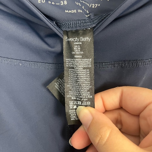 Sweaty Betty Zero Gravity Statement Run Leggings purple blue size 4/6 small - Picture 4 of 6